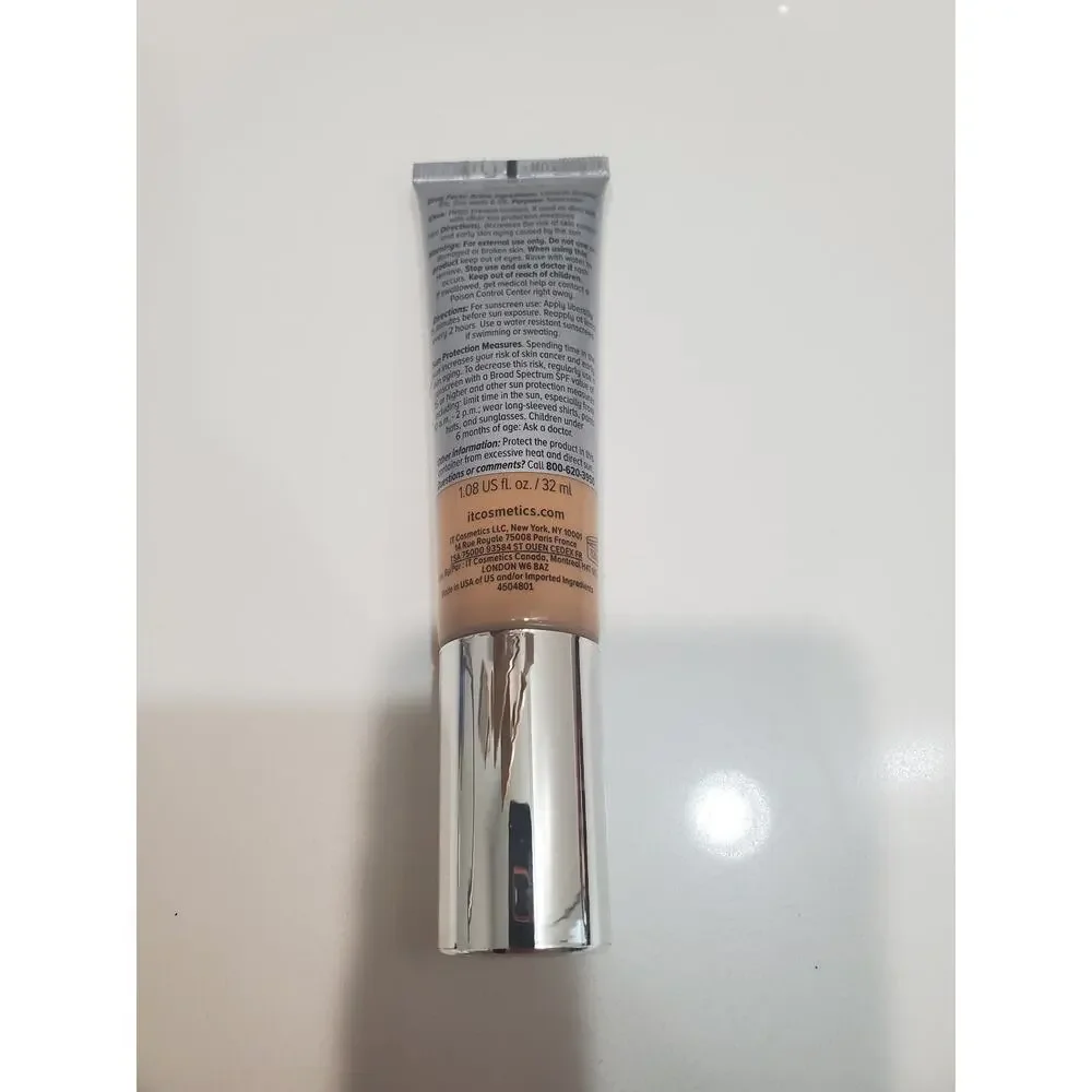 It Cosmetics CC Color Correcting Full Coverage color Fair Warm color tan rich